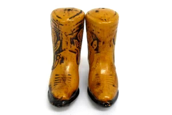 Vintage Western Cowboy Boot Salt & Pepper Shakers