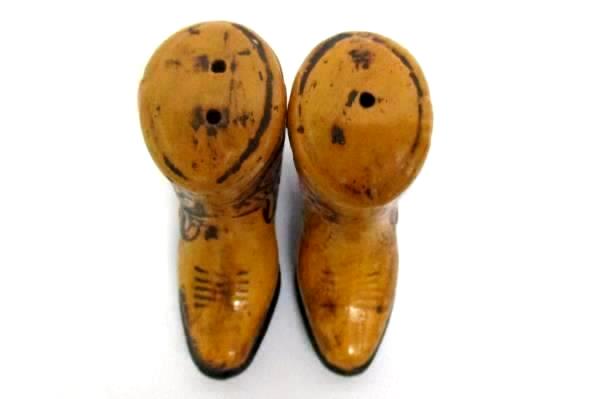 Vintage Western Cowboy Boot Salt & Pepper Shakers