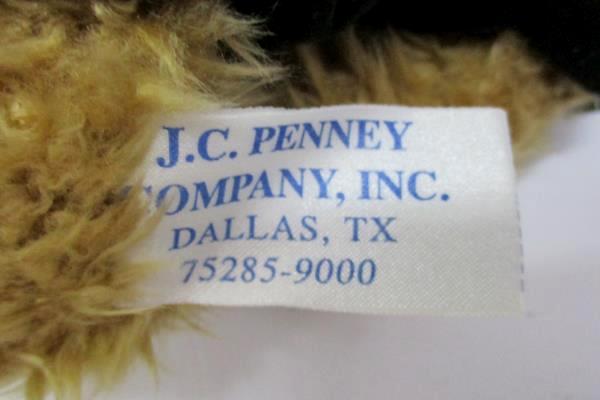 Lot Of 2 J.C. Penney Teddy Bears 10" Brown Plush Victorian Male Formal Attire