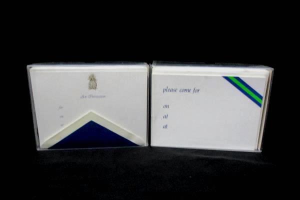 Two Boxes Of Open William Arthur Invitations With Envelopes 13 Total