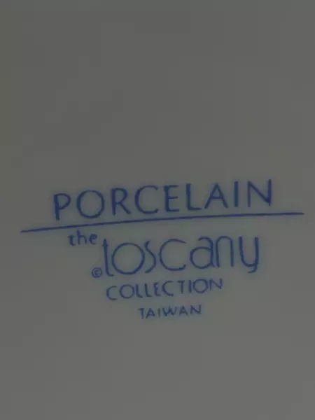 Toscany Collection Porcelain Teapot White Blue Flowers And Lattice