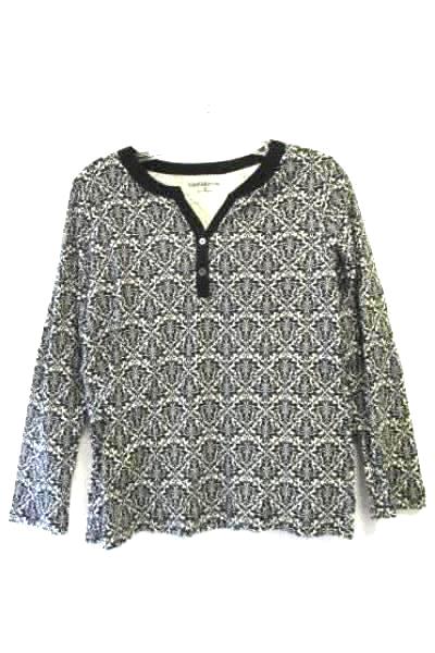 Women's Long Sleeve Multi-Colored Floral Shirt By Croft&Barrow Size Medium
