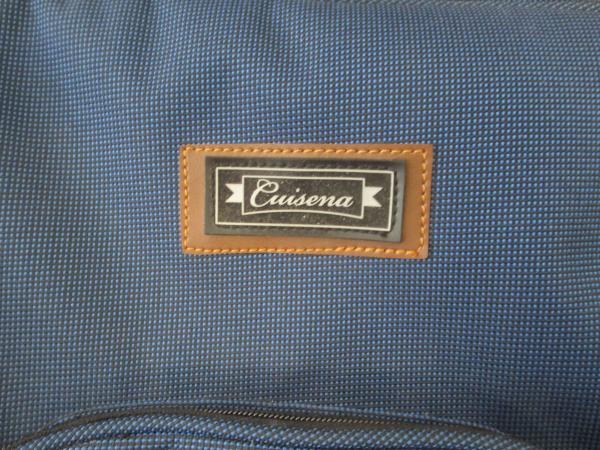 Two Person Blue Picnic Set Backpack By Cuisena 4 Zip Thermal Cup Holder Utensils