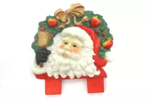 Lot 4 Retro Style Holiday Resin Garden Plant Plaque Art Sign Thanksgiving Santa
