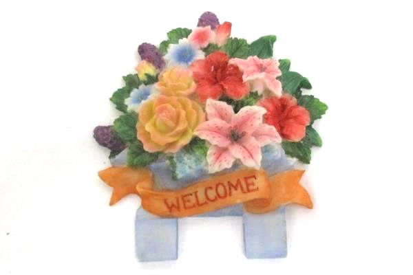 Lot 4 Retro Style Holiday Resin Garden Plant Plaque Art Sign Thanksgiving Santa