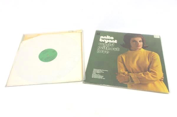 Lot of 2 Records LP 33 RPM 12" Anita Bryant World Without Love Songs of America