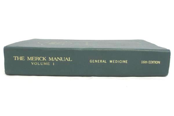 The Merck Manual Vol 1 General Medicine 16th Edition Hardcover Health Reference