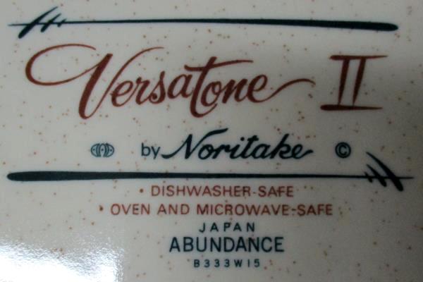 Versatone II Abundance Cereal Bowl, Saucer, Salad And Dinner Plates By Noritake
