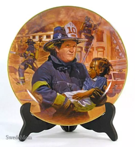 Bradford Brown OUT OF THE BLAZE Firefighter Plate