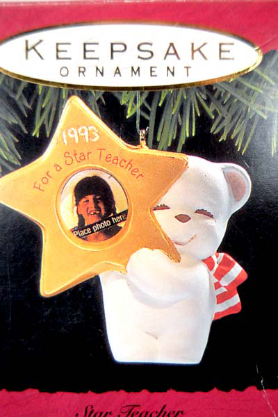 HALLMARK KEEPSAKE 1993 Star Teacher Photo Holder