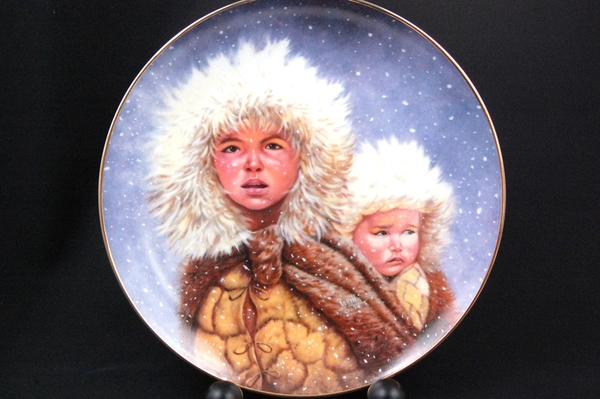 Gregory Perillo Plate Christmas Series 1991 Christmas Journey