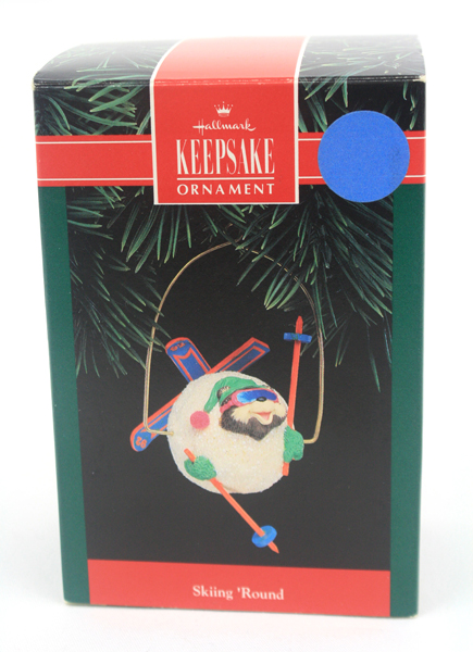 Hallmark Keepsake Ornament SKIING ROUND 1992