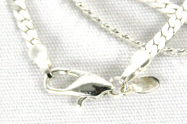 21" Rinc Lind SP Silver Herringbone Necklace
