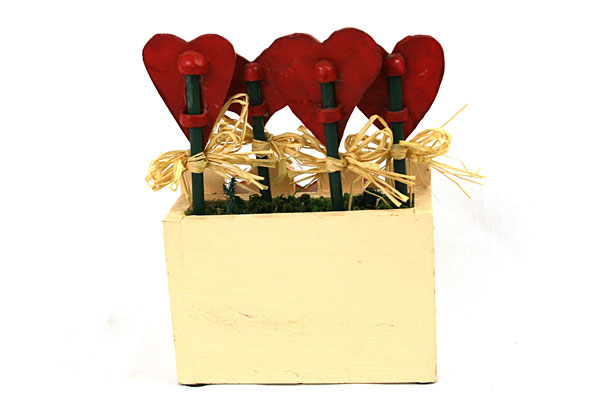 PLANTER w/ HEARTS - Together Our Love Will Grow