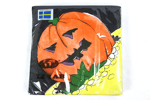 20-Pack Halloween Pumpkin Pumpor Jack O Lantern Party Cocktail Paper Napkins New