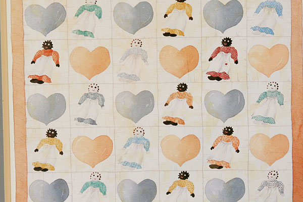 Lotti Avila Dolls & Hearts Print in Wooden Frame