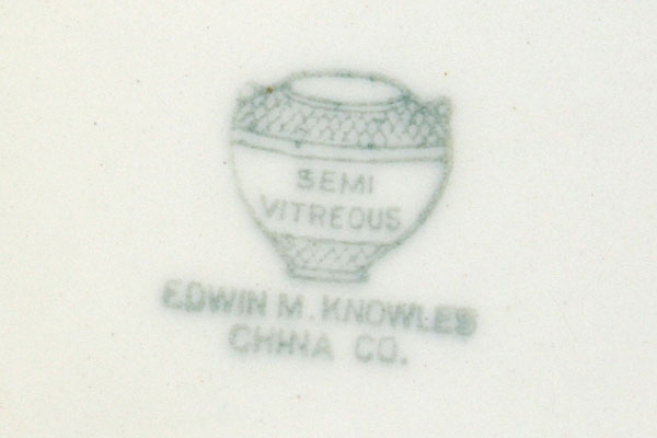 Edwin Knowles Porcelain Covered Dish