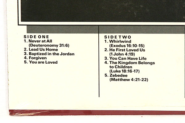 ZEBEDEE Jerry Blacklaw With Childrens Chorus Gospel Record