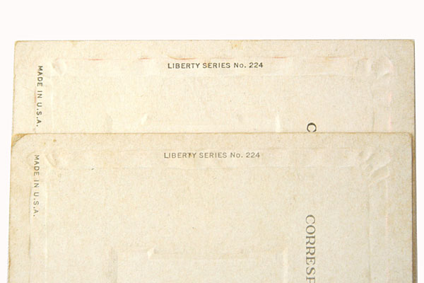 Liberty Series #224 Postcards Set of 2 - Thinking Of You / Greetings