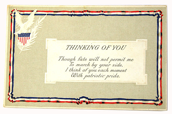 Liberty Series #224 Postcards Set of 2 - Thinking Of You / Greetings