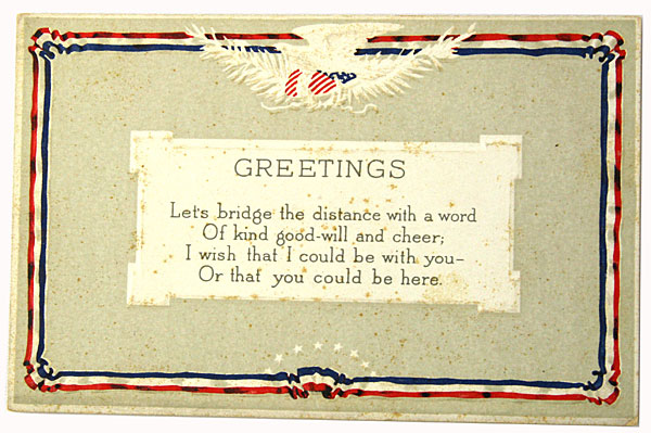 Liberty Series #224 Postcards Set of 2 - Thinking Of You / Greetings
