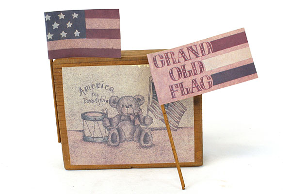 Sarah's Attic America The Beautiful Display Block #2 Grand Ole Flag