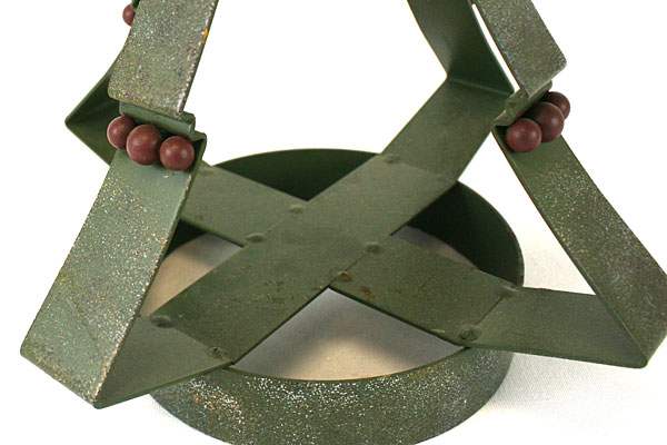 Papel Giftware Green Metal Christmas Tree Votive Candle Holder Kathy Sulewski
