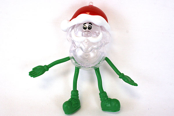 Plastic Hollow Santa Candy Holder