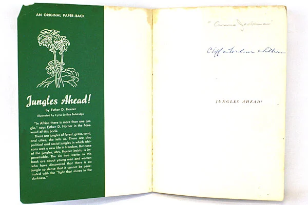 Jungles Ahead Paperback Book Revised Edition Copyright 1952 By Esther D. Horner