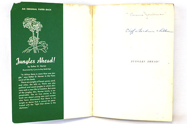 Jungles Ahead Paperback Book Revised Edition Copyright 1952 By Esther D. Horner