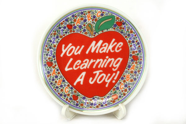 Decorative Enesco 1992 You Make Learning A Joy Porcelain Gift Plate #249149