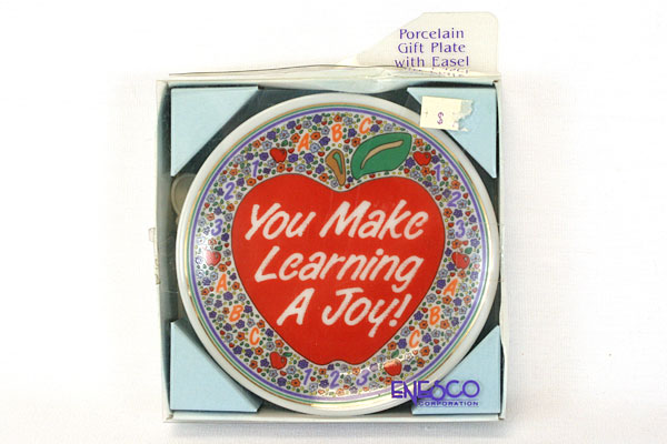 Decorative Enesco 1992 You Make Learning A Joy Porcelain Gift Plate #249149