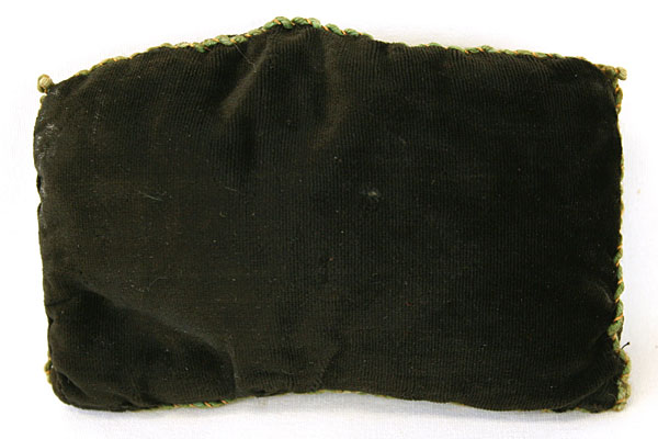 Homemade Black Velvet Pin Cushion, Snaps And Needle Threaders