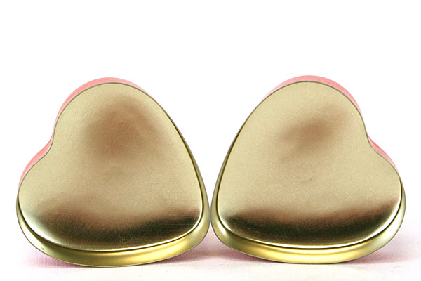 Enesco Red Heart Tin Box Set - Chocolate Is Gift of Love/Makes Heart Grow Fonder