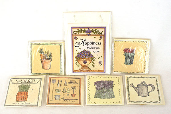 Papel Gardenscape Happiness Makes You Grow Magnet w/ 6 Mini-Cards & Packets