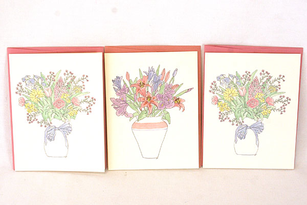 Lot of Mother / Grandmother / Sister MAGNETS with Floral and Mini Seed Cards