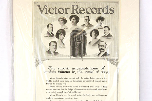 Vintage Original Victor Records Magazine Ad. March 1916