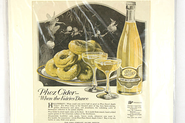 Vintage Original Phez Apple Cider Magazine Ad. Oct. 1920