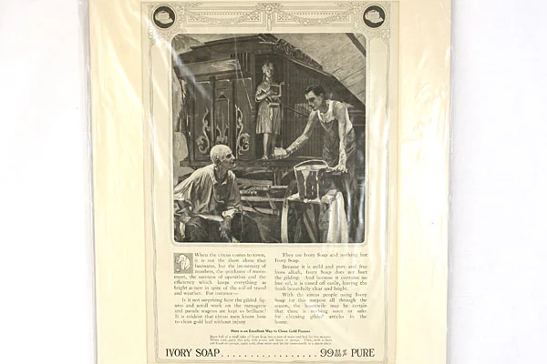 Vintage Original Ivory Soap Magazine Ad. April 1913