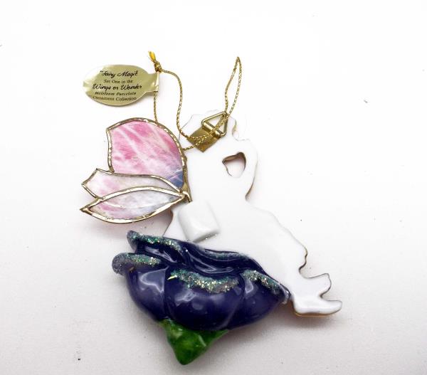 2001 Bradford Editions "Fairy Magic" Porcelain Ornament by Lisa Jane 1st Issue
