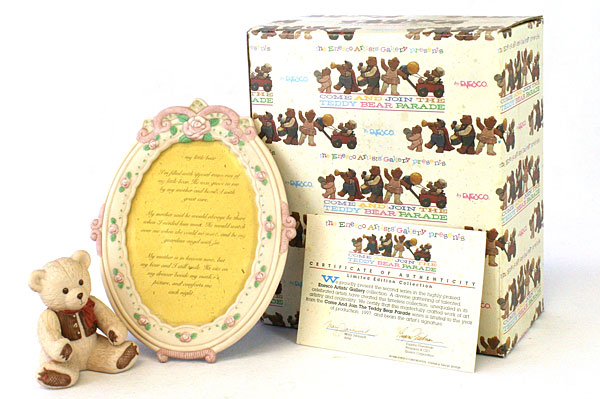 1996 Enesco Come Join The Teddy Bear Parade My little Bear LE Picture Frame