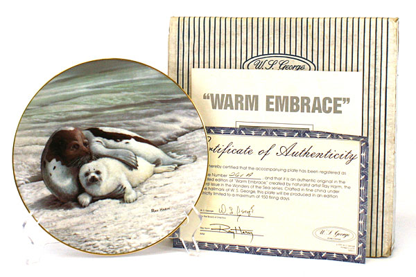 Wonders of the Sea - Warm Embrace 1991 W.S. George Plate #3 w/ COA