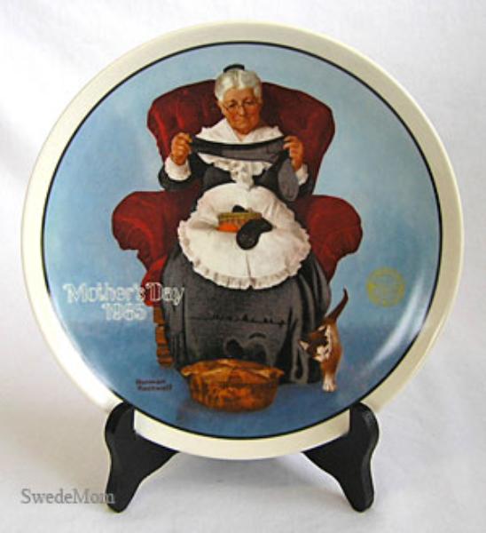NORMAN ROCKWELL Plate MENDING TIME Knowles 1985