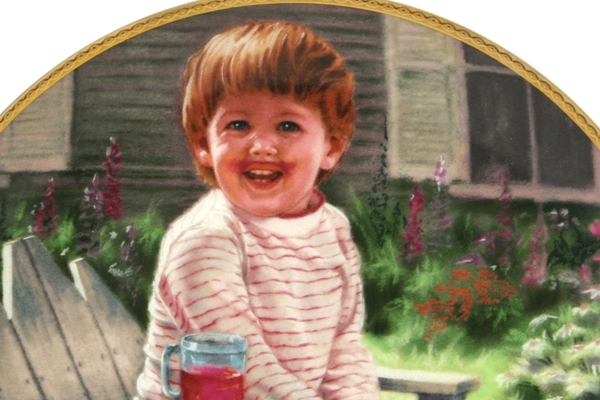 1990 Abbie Will Plate March of Dimes A Time to Laugh Porcelain Plate w/ COA