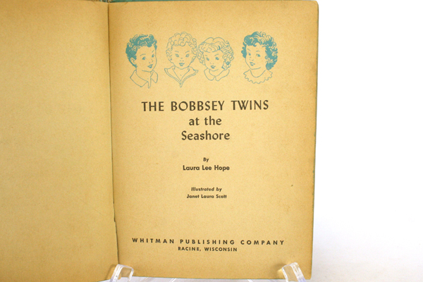1954 Whitman Hard Cardboard Bound The Bobbsey Twins At The Seashore