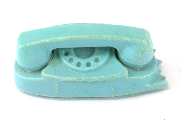 Vintage Blue Princess Phone Doll Size Accessory