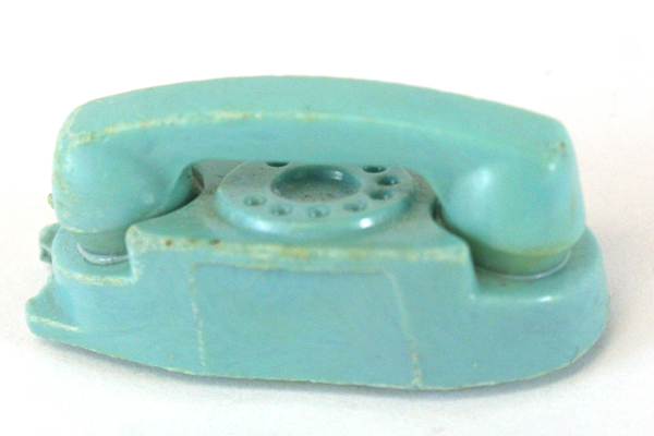 Vintage Blue Princess Phone Doll Size Accessory