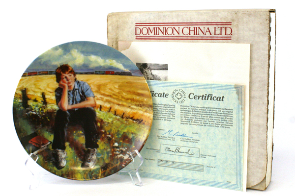 Wishful Thinking 1988 Stewart Sherwood Dominion China LE Plate #4 w/ COA