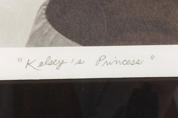 Limited Edition Lon Mercier Kelsey's Princess Signed And Numbered Print Framed