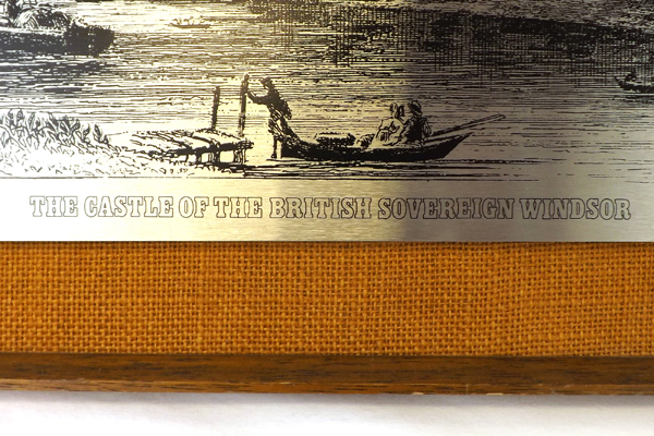 Vintage Stainless Steel The Castle Of The British Sovereign Windsor Print